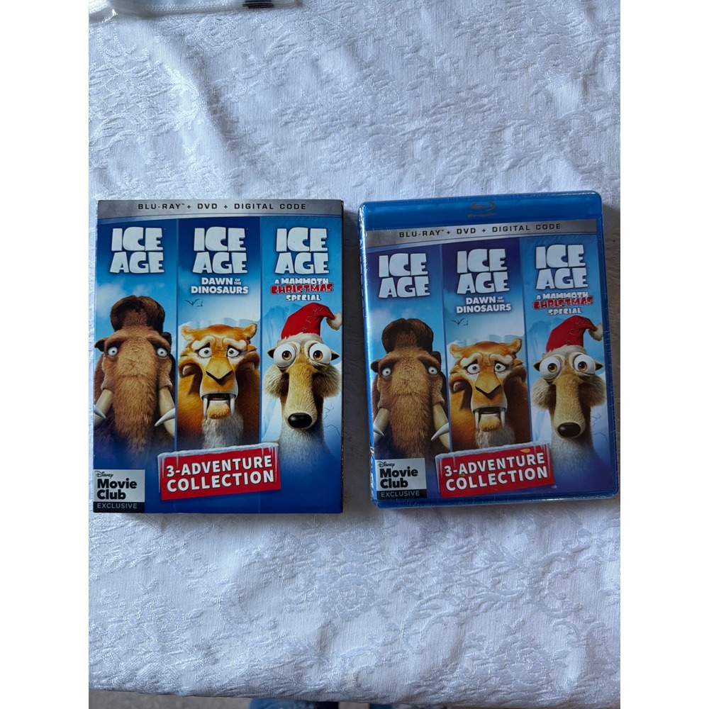 Ice Age 3-Adventure Collection Blu-ray DVD Digital Disney Movie Club Exclusive